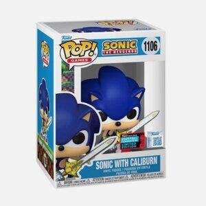 Funko Pop! Sonic the Hedgehog: Sonic With Caliburn #1106 NYCC 2025 NEW (IN HAND)